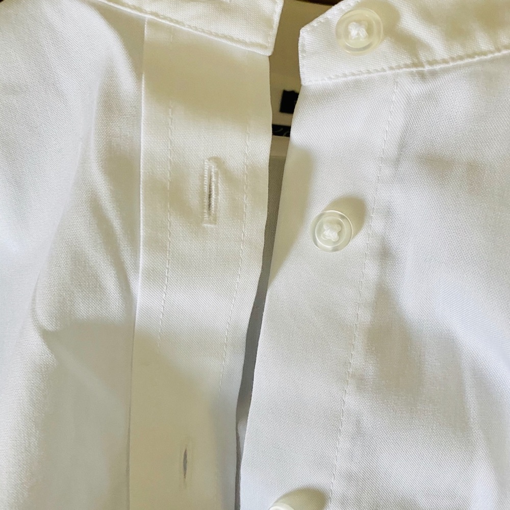 Kasper Separates White Cotton Sleeveless Shirt - Picture 4 of 7